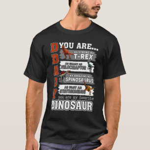 Pappa, du är lika stark som Rex Fars dag-barn T Shirt