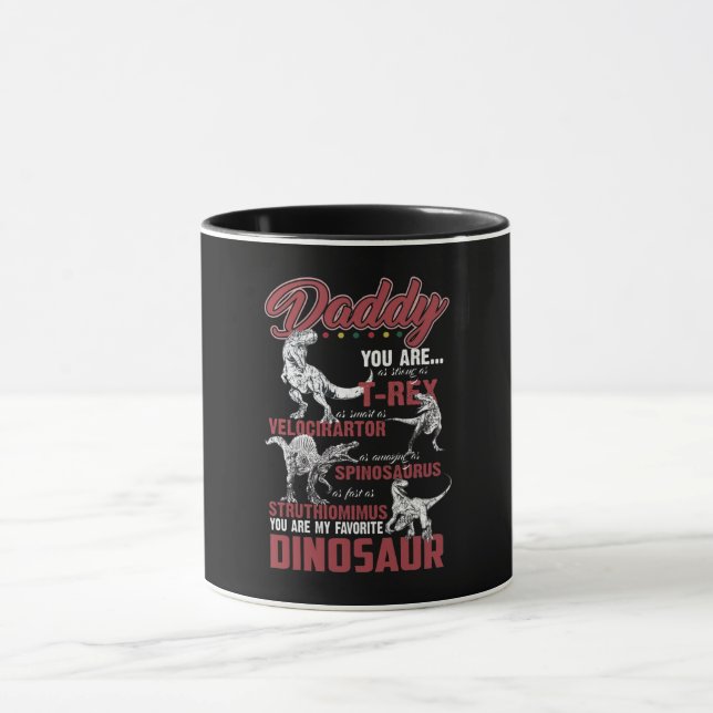 Pappa du är lika stark som T-rex Dinosaur-gåva Mugg (Center)