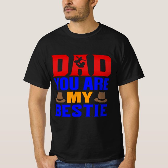 Pappa, du är min bästa vän t shirt (Framsida)