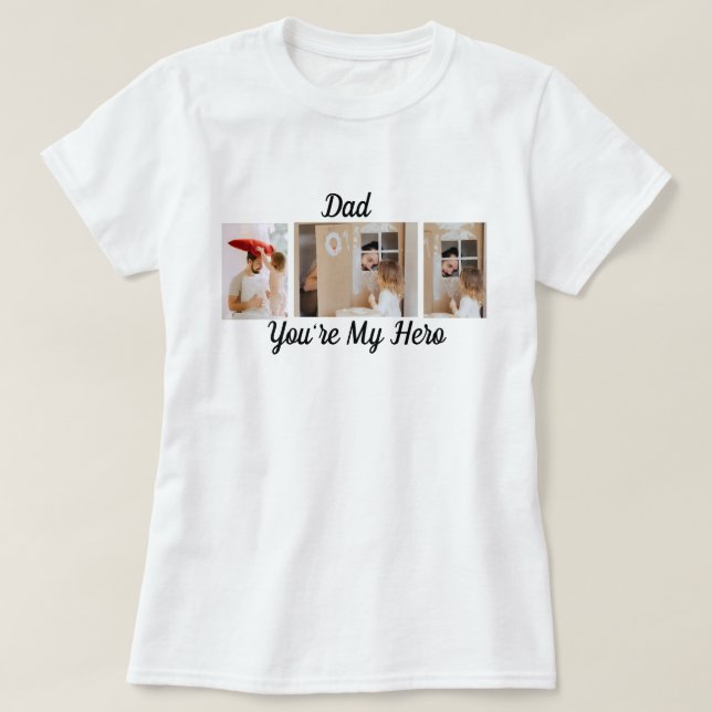 Pappa, du är min Hero T Shirt (Design framsida)