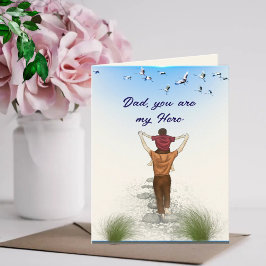 Pappa, Du är min Hjälte Kort