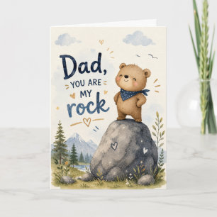 Pappa, du är min klippa Vattenfärg Björn Kort