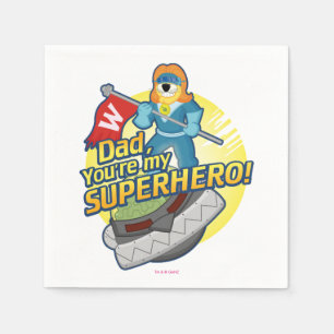 Pappa, du är min superhjälte pappersservett