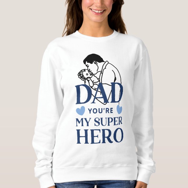 Pappa, du är min superhjälte T-shirt (Framsida)