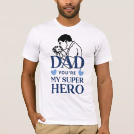 Pappa, du är min superhjälte t shirt