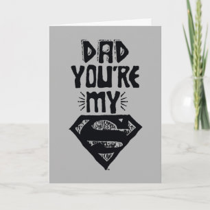 Pappa Du Är Min Superman Kort