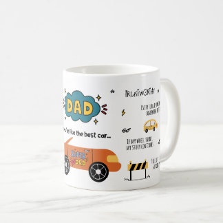 Pappa, du är som den bästa bilen kaffemugg