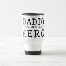 Pappa du är vår hjälte typografi Fars dag