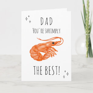 Pappa Du är verkligen det bästa Fars dag-kortet Kort