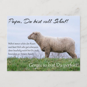 Pappa, Du bist voll Schaf! Vykort