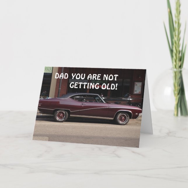 **PAPPA** DU BLIR ETT KLASSISKT BIRTHDAY-KORT KORT (Framsida)
