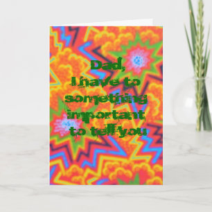 Pappa du fortfarande sten Far,, dag+kort Kort