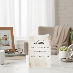 Pappa, Du har gjort Dora mer unik födelsedagsprese Kort