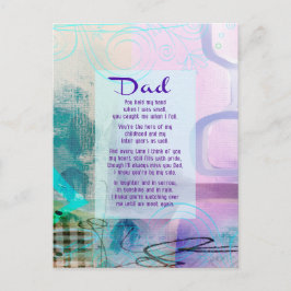 Pappa, du stod bredvid mig - sympati vykort