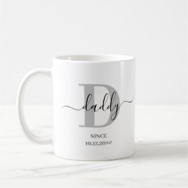 Pappa Elegant Script Monogram Kaffemugg