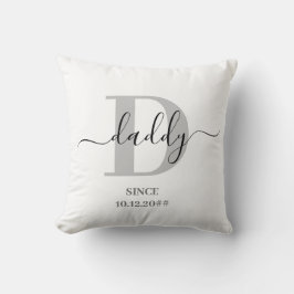 Pappa Elegant Script Monogram Kudde