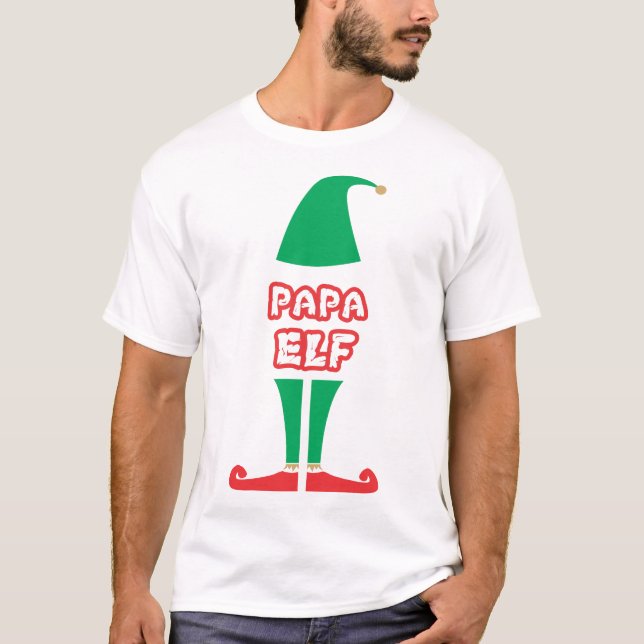 PAPPA ELF CHRISTMAS JULHELG FAMILY SHIRY T SHIRT (Framsida)
