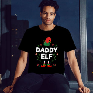 Pappa Elf-familjens matchande christmas-utrustning T Shirt