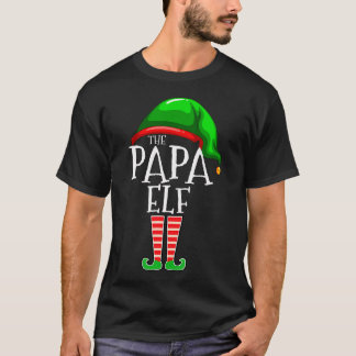 Pappa Elf-familjens matchningsgrupp Julfarfar F T Shirt