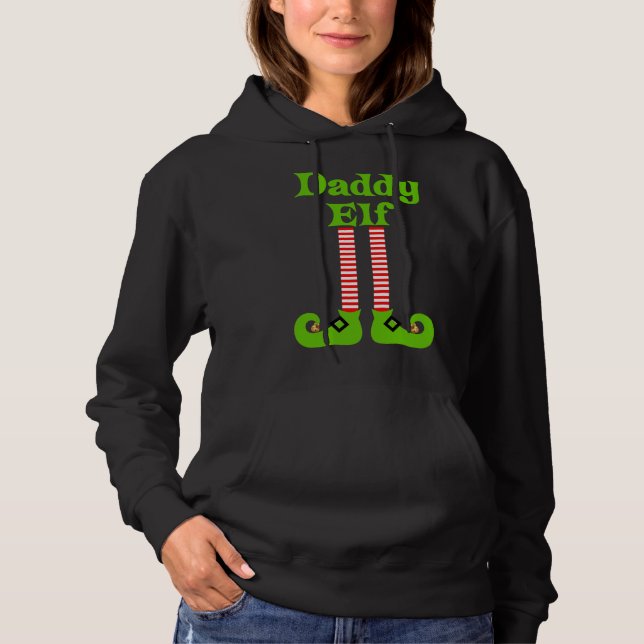 Pappa Elf-julfamiljen Bilder Santa's Helper T Shirt (Framsida)