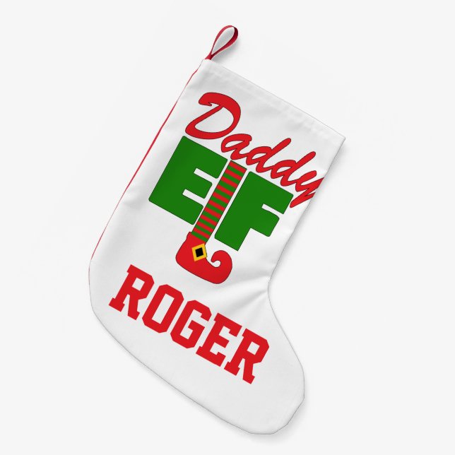 Pappa Elf Liten Julstrumpa (Framsidan (Hängande))