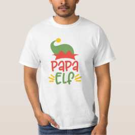 Pappa Elf Manar - Julskeppet - Matchande familj T Shirt