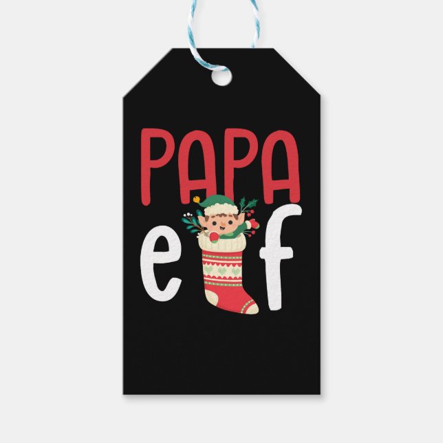 Pappa Elf Presentetikett (Framsidan)