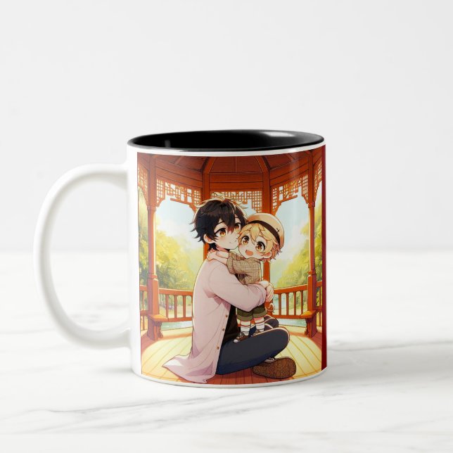 Pappa Embrace - Heartwarming Far & Child Mugg (Vänster)