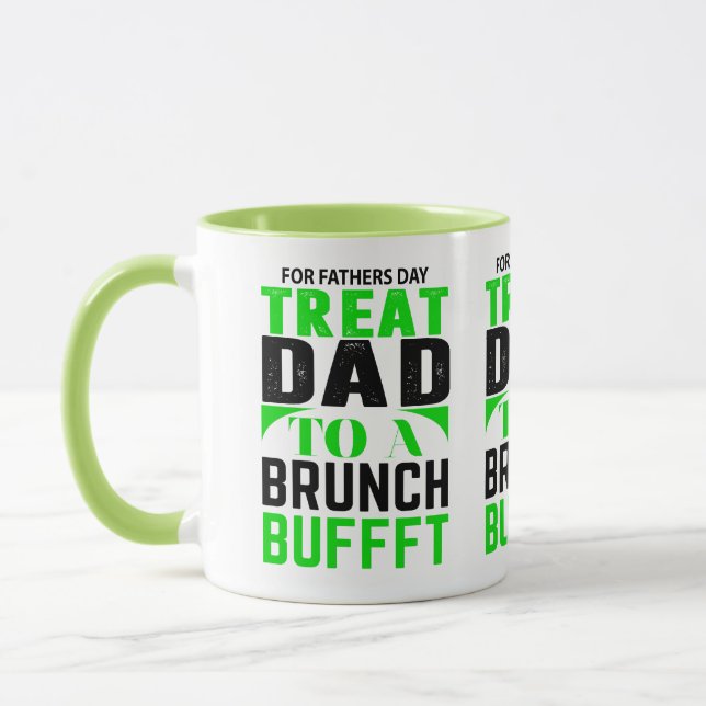 Pappa en Brunchbuffé Fars dag-mugg Mugg (Vänster)