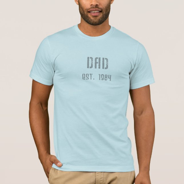 Pappa Est. 1984 Tee Shirt (Framsida)