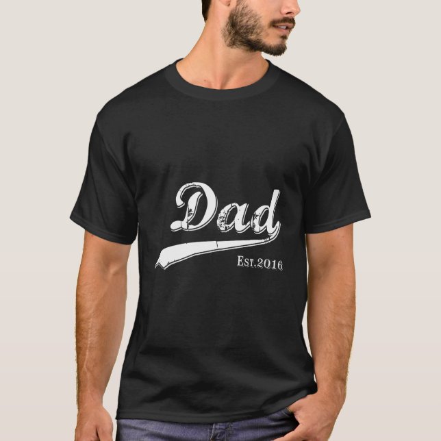 Pappa Est 2016 Fars dag pappa Est 2016 T Shirt (Framsida)