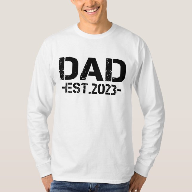 Pappa Est 2023 T-Shirt (Framsida)