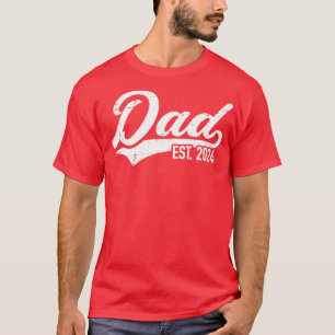 Pappa est 2024 gravid annonsering t shirt