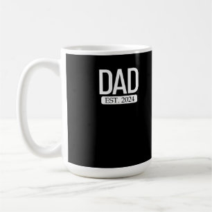 Pappa Est. 2024 Gravid fru Ny pappa Europadagen Ma Kaffemugg