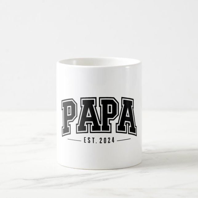 Pappa Est. 2024 - Högtidlighållande av nya morfar Kaffemugg (Center)