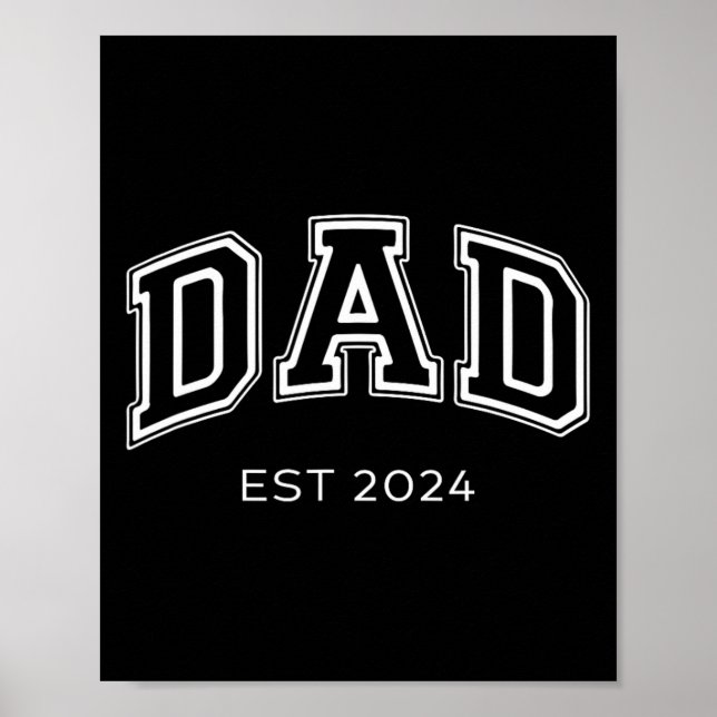 Pappa Est. 2024 Pappa förväntar sig Ba Poster (Framsidan)