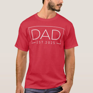 Pappa Est 2025 Ny Pappa Första Gången Pappa Beford T Shirt