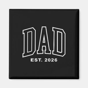 Pappa Est 2026 Graviditetsmeddelande För Pappa Män Magnet