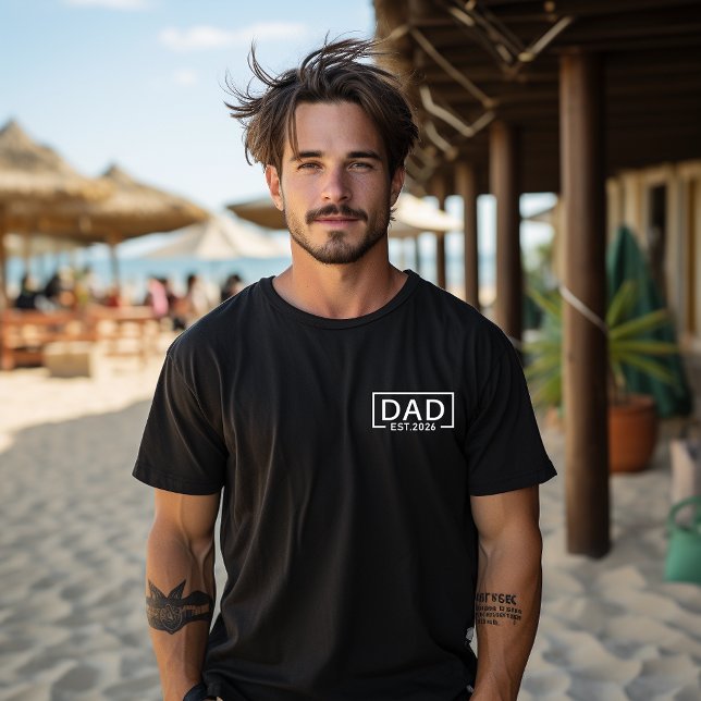 Pappa Est 2026 Logo Pappa 2026 laddar Ny pappa 202 T Shirt (Skapare uppladdad)