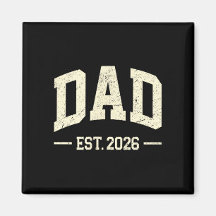 Pappa Est. 2026 Logo Pappa 2026 Snart Ny Pappa 2 Magnet