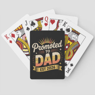 Pappa Est. 2026 Roligt Nytt Pappa Graviditets Till Casinokort