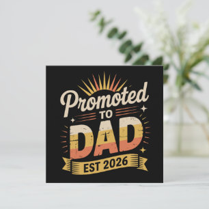 Pappa Est. 2026 Roligt Nytt Pappa Graviditets Till Inbjudningar