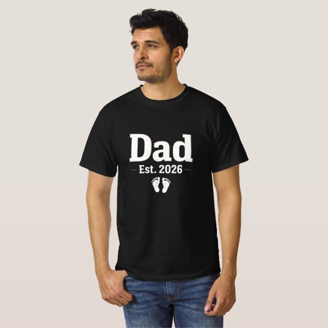 Pappa Est. 2026 T-shirt (Hel framsida)