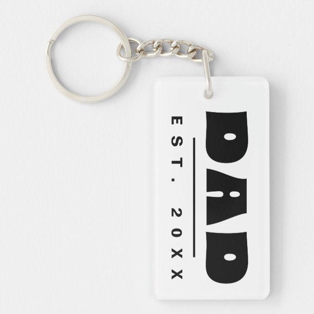 Pappa Est. 20XX Modern Minimalist Enkel Typografi (Framsidan)