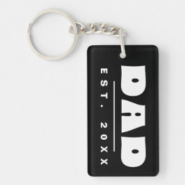 Pappa Est. 20XX Modern Minimalistisk Enkel Svart &