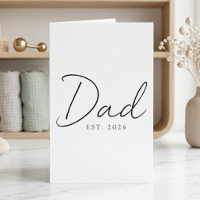 Pappa EST År Söt Annonseringsdesign för Manus