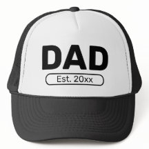 Pappa Est. Infoga År, svart och vitt