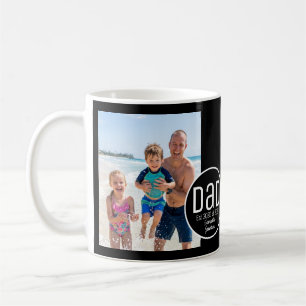 Pappa Est. Modern Fet enkel barn namn Kaffemugg