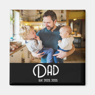 Pappa Established Foto Fars Dag Magnet