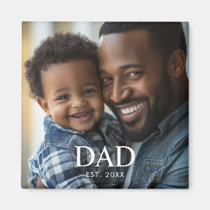 Pappa Established Foto Fars Dag Magnet